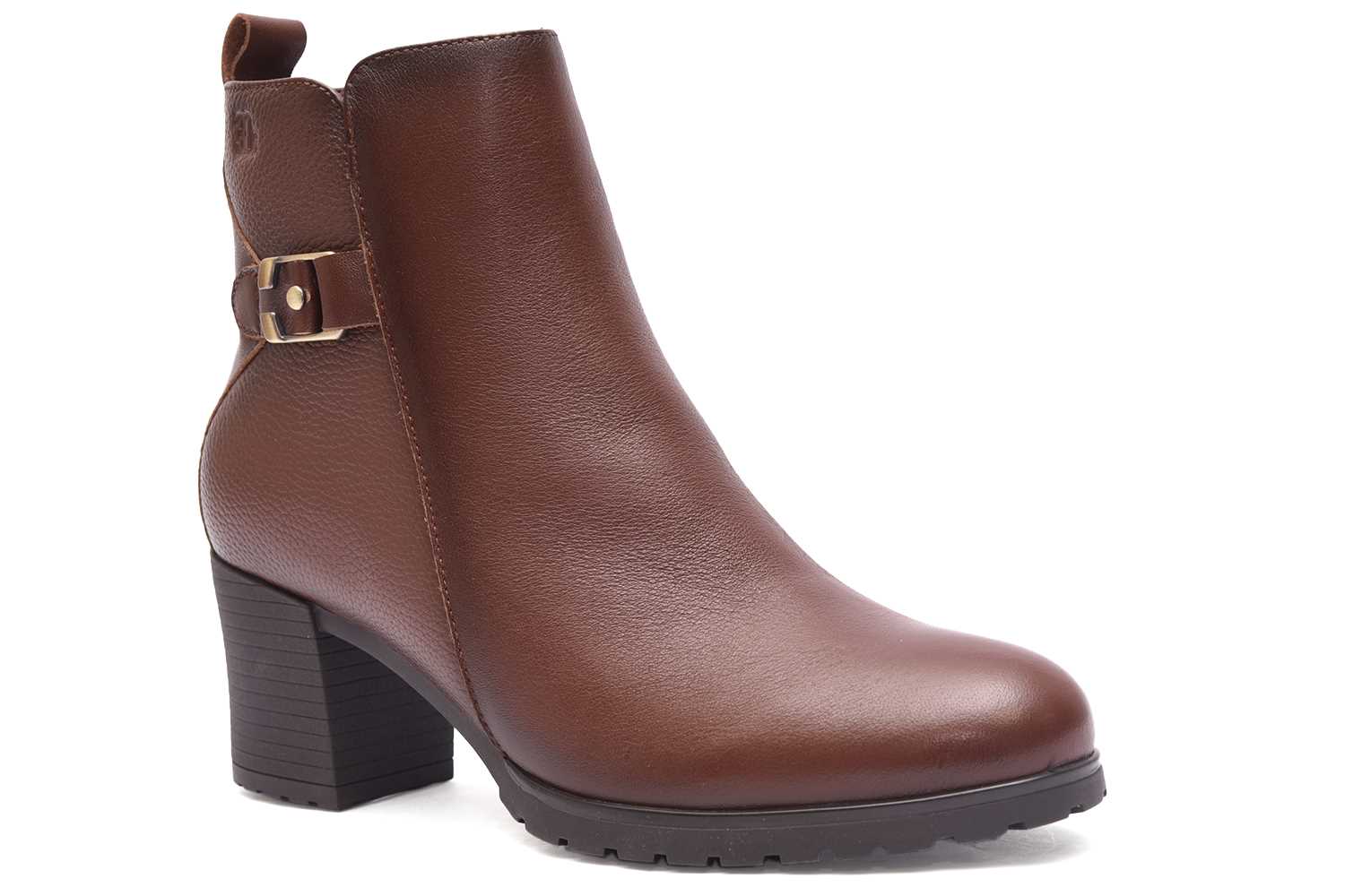 BOTA MARRON TACON MEDIO MARCA TREINTA´S - Imagen 2