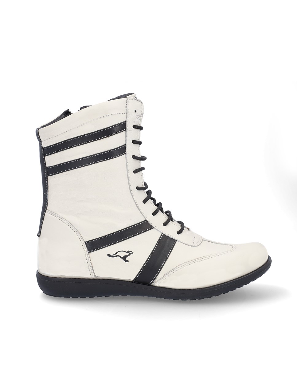 Botín KangaROOS High Top Retro Piel Pura y Contraste Icónico