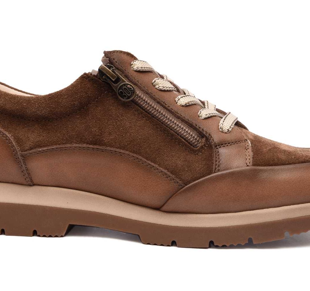 DEPORTIVO TREINTA'S PIEL MARRON