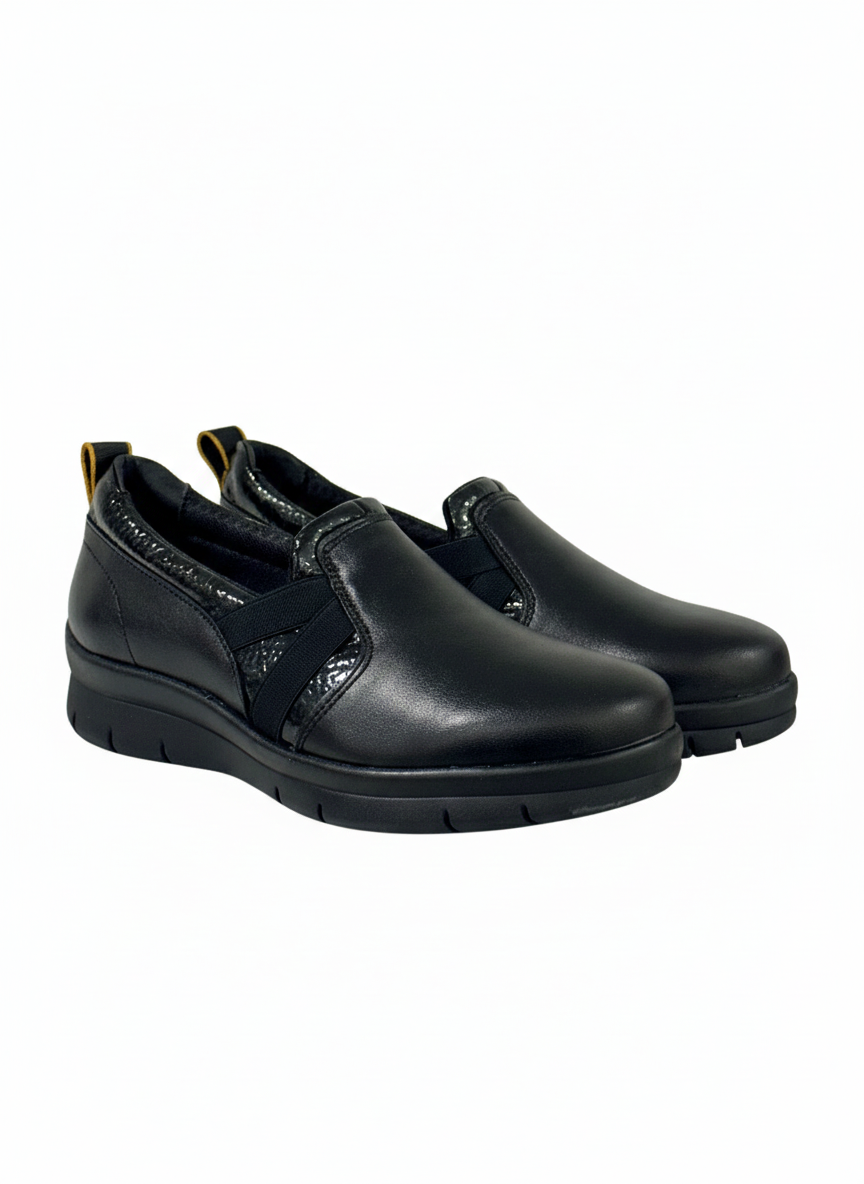 Zapatos Slip-On Baerchi negro