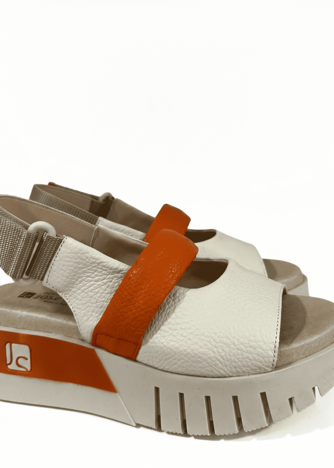 Sandalias Plataforma Jose Saenz naranja