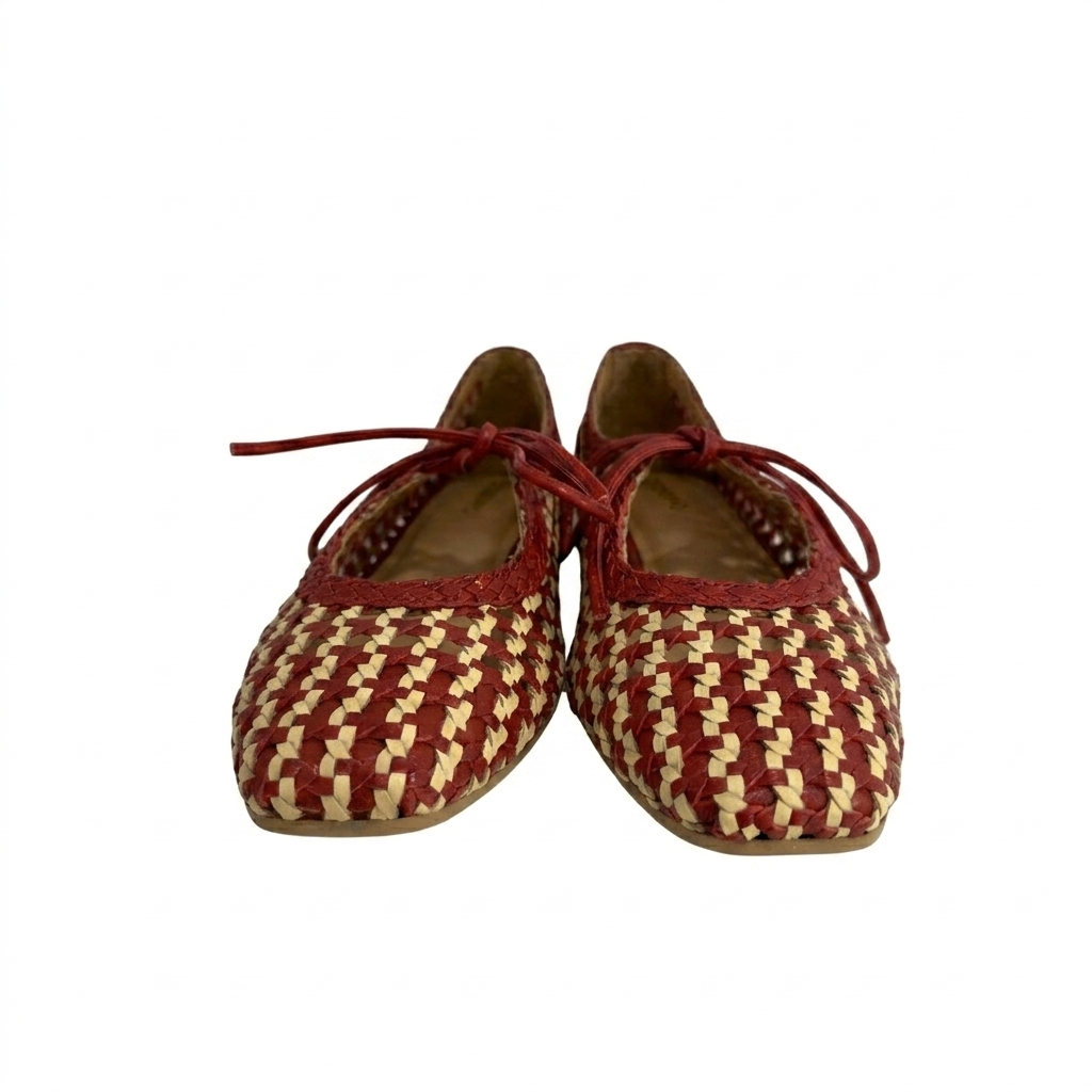 Bailarinas de Piel Trenzada Gioseppo Marrón Worden