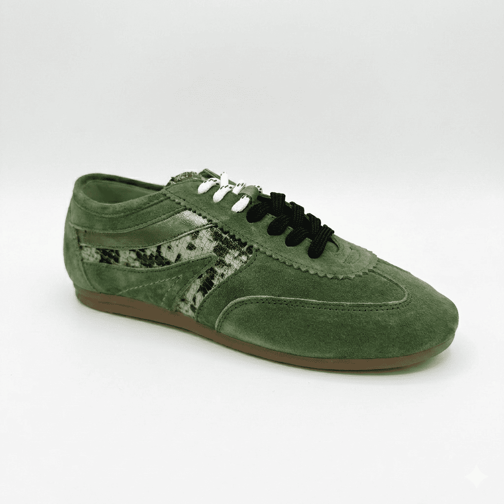 Deportiva Baerchi de Piel Verde